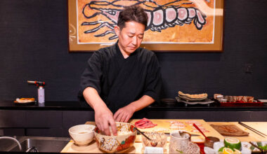 Sushi Oyama is a Japanese omakase restaurant in Shanghai