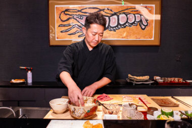 Sushi Oyama is a Japanese omakase restaurant in Shanghai