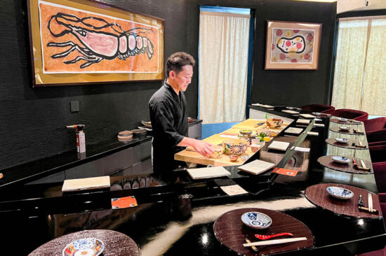 Sushi Oyama is a Japanese omakase restaurant in Shanghai