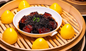 Yue Ji is a Chinese restaurant that specializes in Shaoxing cuisine with multiple locations in Shanghai and Hangzhou.