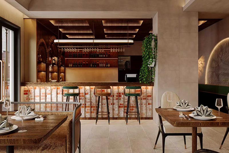 Kebabs on the Grille indian restaurant in Shanghai