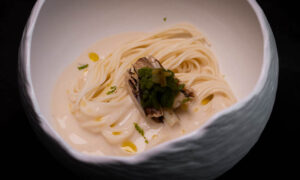 YONE modern japanese restaurant at The Shanghai EDITION, hairy crab menu