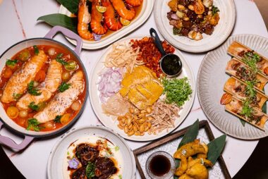 Laizhou Bar is a contemporary Chinese restaurant serving modern Sichuan, Guizhou, and Yunnan food in Shanghai