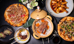 O'Mills Firewood Alchemy is a creative restaurant in Shanghai that does grilled dishes, pizzas, and fusion dishes that lean Asian.