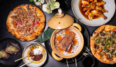 O'Mills Firewood Alchemy is a creative restaurant in Shanghai that does grilled dishes, pizzas, and fusion dishes that lean Asian.