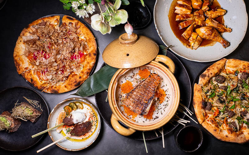 O'Mills Firewood Alchemy is a creative restaurant in Shanghai that does grilled dishes, pizzas, and fusion dishes that lean Asian.