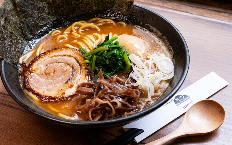 Ramen Shichiton is a cozy ramen shop that does large bowls of noodles in Shanghai