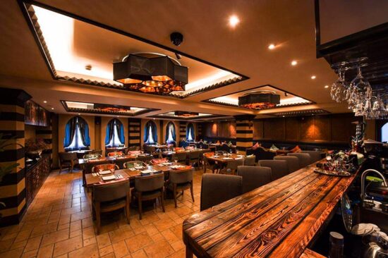 Located on the Bund in Shanghai, Tajine Moroccan Restaurant is a halal restaurant that specializes in authentic Moroccan cuisine.