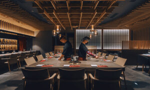 Aburi-En is a Japanese wagyu restaurant in Pudong Kerry Center, Shanghai