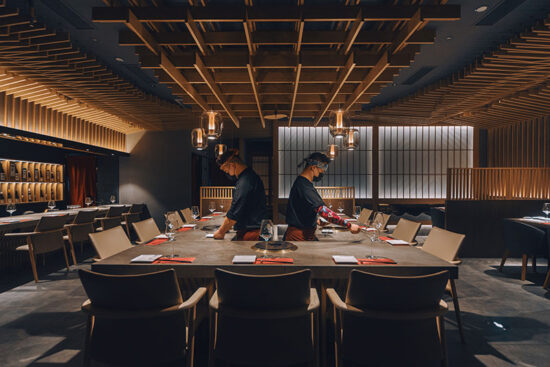 Aburi-En is a Japanese wagyu restaurant in Pudong Kerry Center, Shanghai