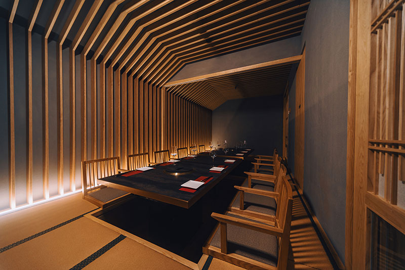 Aburi-En is a Japanese wagyu restaurant in Pudong Kerry Center, Shanghai