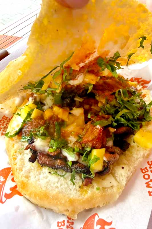 Smokin Bowl - bowls, burritos, sandwiches (tortas) and cinnamon rolls by barbecue restaurant Smokin' Hog in Shanghai. 
