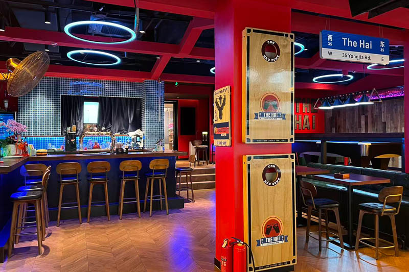 The Hai dive and sports bar in Shanghai