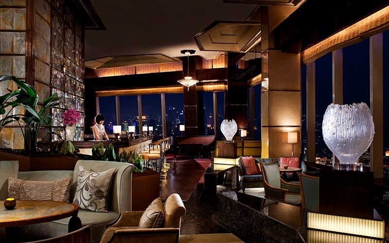 Aura Lounge, Ritz-Carlton Shanghai Pudong, skyline views and live jazz