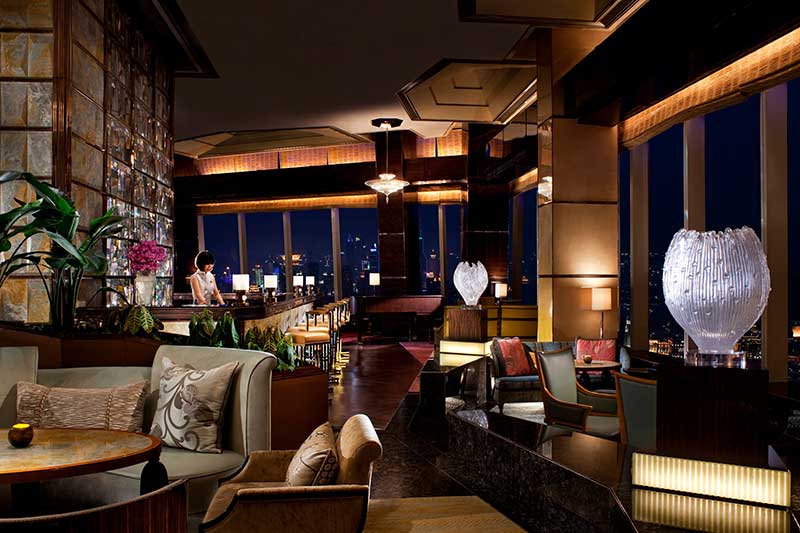 Aura Lounge, Ritz-Carlton Shanghai Pudong, skyline views and live jazz