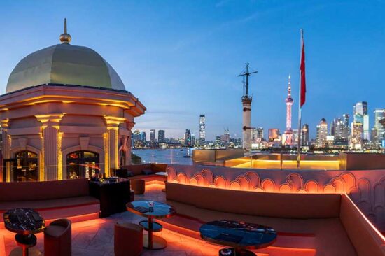 Skyline Dome - The Bund, Shanghai: A rooftop bar and lounge with Japanese food in Shanghai