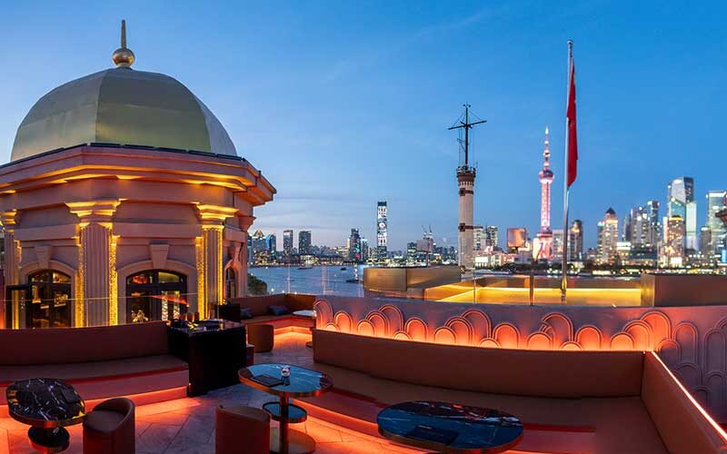 Skyline Dome - The Bund, Shanghai: A rooftop bar and lounge with Japanese food in Shanghai