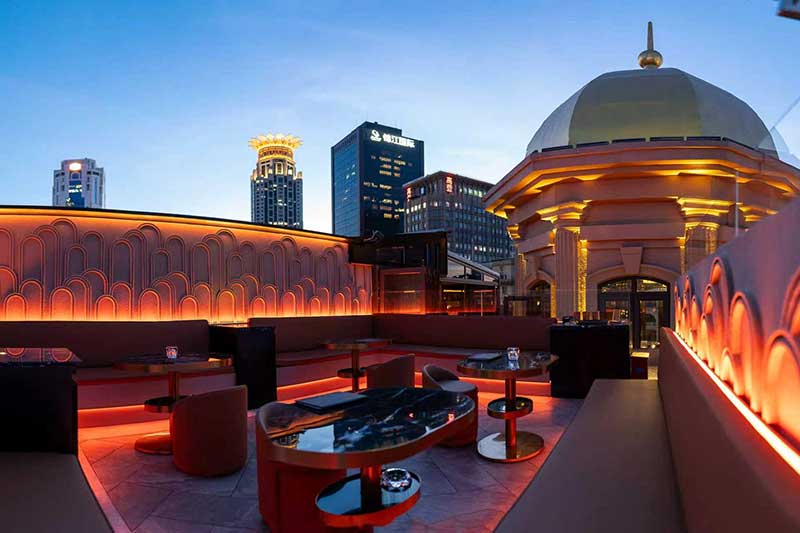 Skyline Dome - The Bund, Shanghai: A rooftop bar and lounge with Japanese food in Shanghai