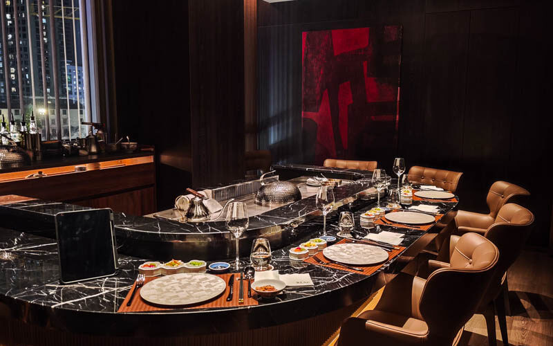 KLAZ - Multi-concept restaurant in Xintiandi with teppanyaki, omakase, shisha, and private rooms.
