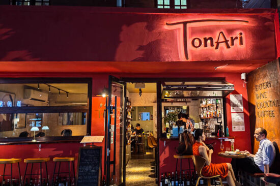 Tonari natural wine bar and French-Chinese fusion in Jing'an, Shanghai