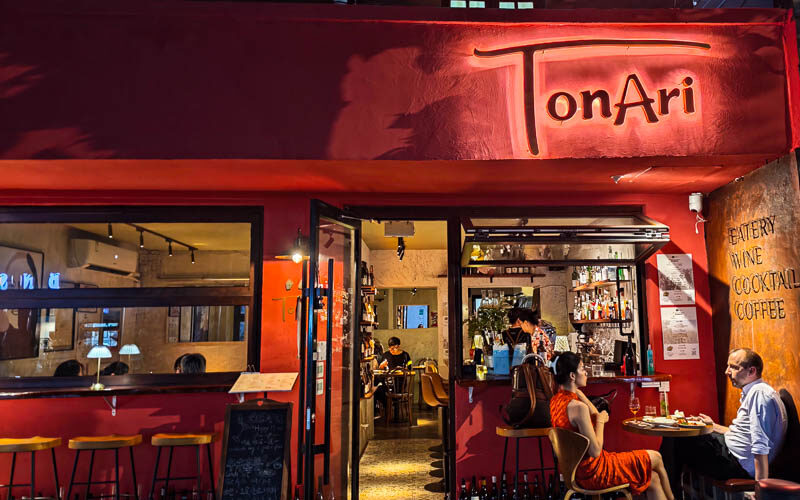 Tonari natural wine bar and French-Chinese fusion in Jing'an, Shanghai