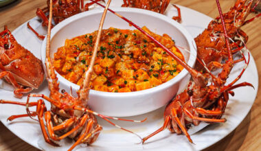 An extravagant display for the Boston lobster mapo tofu dish at Atelier Kau Lou Cantonese restaurant