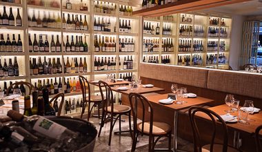 Interiors of Horse & Cow, a wine bistro in Shanghai's Jing'an district