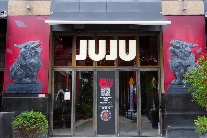 JUJU is a Korean barbecue restaurant in Changning, Shanghai