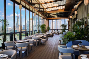 Spago Shanghai on the Bund - free-flow brunch.