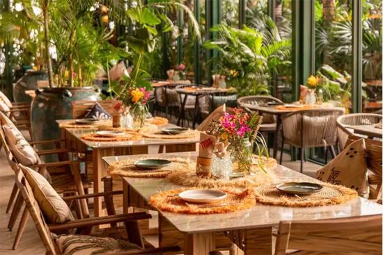 Tribe Sky Beach Club Shanghai is a high-altitude beach club concept on the sixth-floor rooftop garden of Plaza 66 in Jing’an.