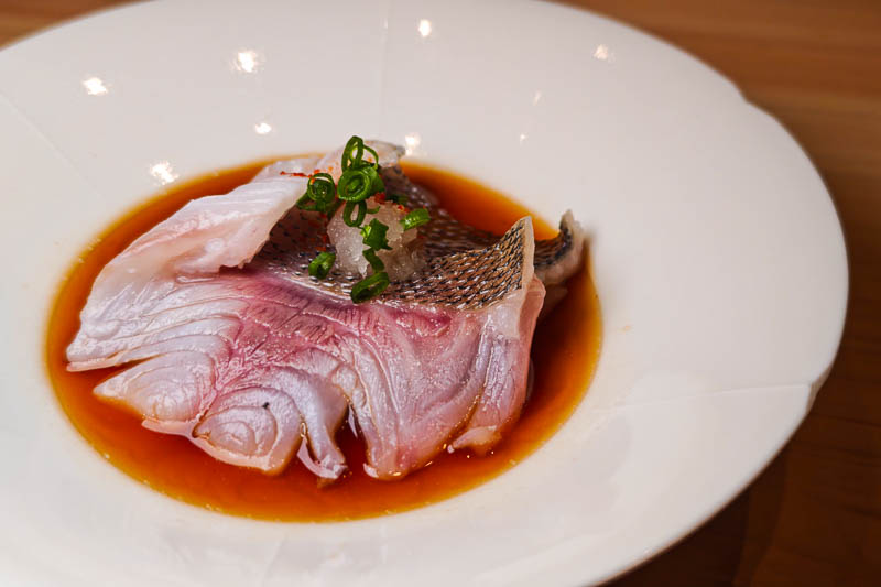 cooked white fish with soy sauce