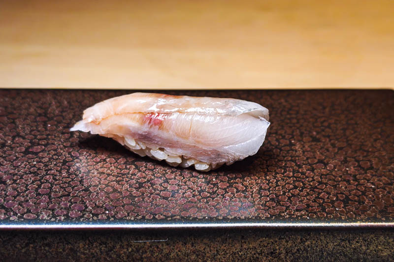 white fish sushi
