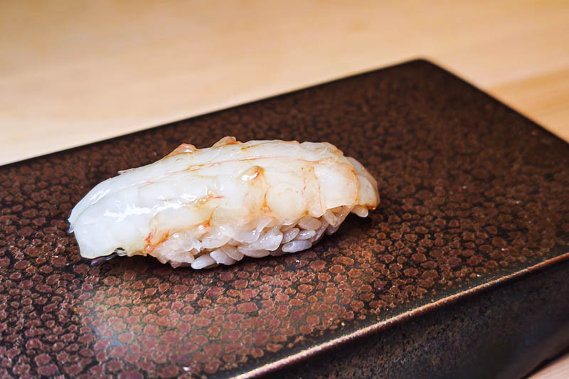 Sweet shrimp sushi