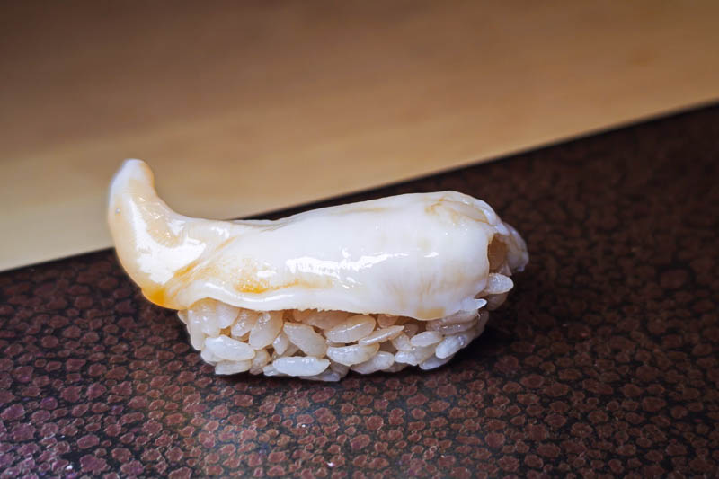 Surf clam sushi