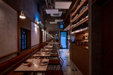 Interiors of Juke, a bistro in Shanghai.